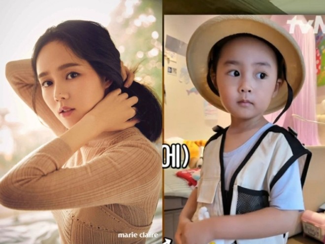 Con trai Han Ga In vừa xuất hiện đã gây sốt. 
