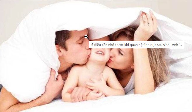 Nên chờ khoảng 6 tuần sau sinh để quan hệ tình dục trở lại.