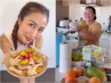 Ốc Thanh Vân khoe các món nấu tại nhà trong sinh nhật ở Úc, khen hết lời bà giúp việc 14 năm