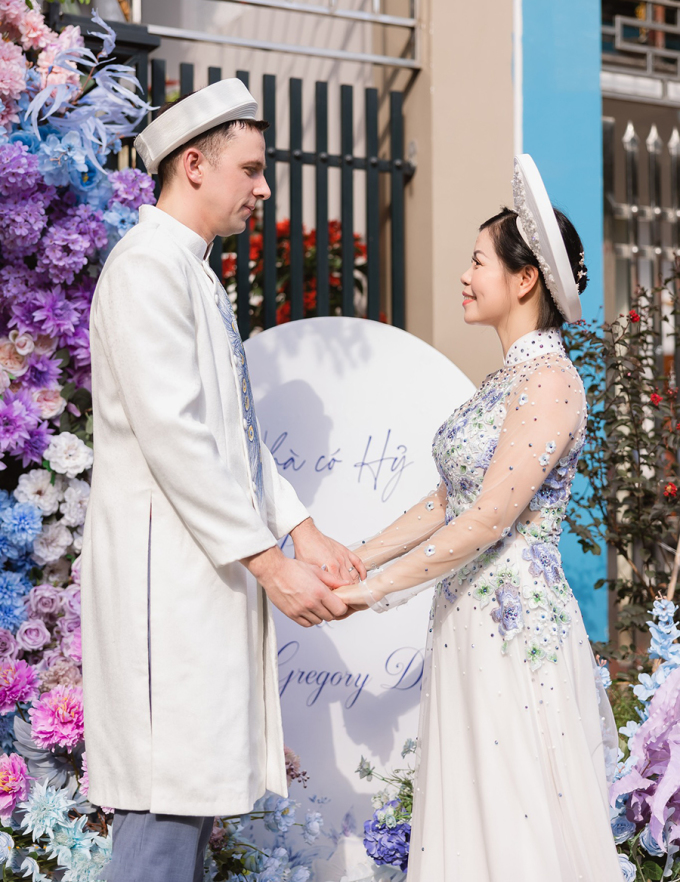 Đám cưới của cặp đôi được tổ chức tại quê nhà cô dâu tại Hải Phòng, Việt Nam, tháng 9/2023. Ảnh: Nhân vật cung cấp