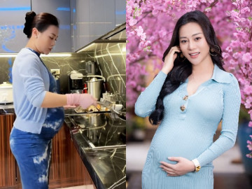 Phương Oanh ví bụng bầu song thai của mình như cá ngựa, nói gì khi bị chê style mặc đồ bó sát?