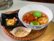 Bếp Eva - Cách làm chè trôi nước hình hoa sen ngon, đẹp mắt cúng Rằm tháng Giêng