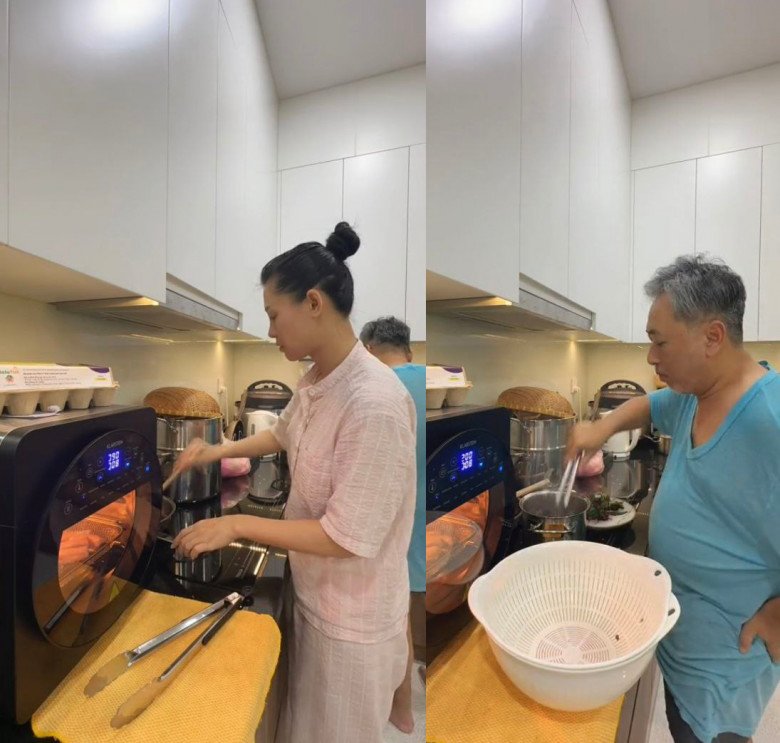 Cặp đôi tất bật chuẩn bị đón năm mới.