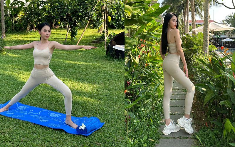 Bên cạnh đó, mỹ nhân 21 tuổi cũng yêu thích và gắn liền với yoga, thiền định. Cô thường tập vào buổi sáng để bắt đầu một ngày mới tươi tỉnh và năng động. 
