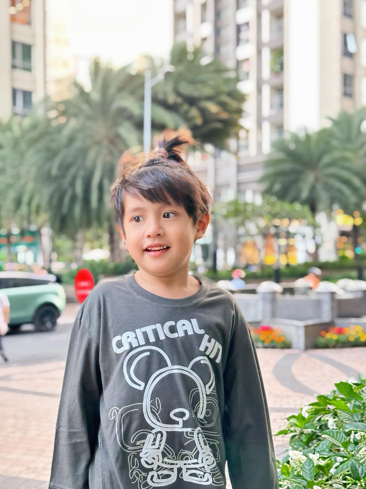 Dù chậm nói nhưng cu Tết vẫn phát triển bình thường.