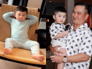 Giải trí - Con trai 2 tuổi nhà Chi Bảo có dáng ngồi như "thủ trưởng", ngoại hình đẹp trai cực "đốn tim"