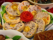 Bếp Eva - Cách làm giò hoa ngũ sắc vừa ngon lại đẹp mắt, bày lên mâm cơm hay mâm cỗ ai cũng mê