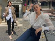 Thời trang - Kiểu áo Thanh Hằng mê như điếu đổ, nàng văn phòng sắm ngay để có khí chất như “đệ nhất Vedette Việt"