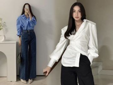 4 kiểu áo sơ mi quý cô công sở nên sắm, phối gì cũng xinh và sang thêm vài chân kính
