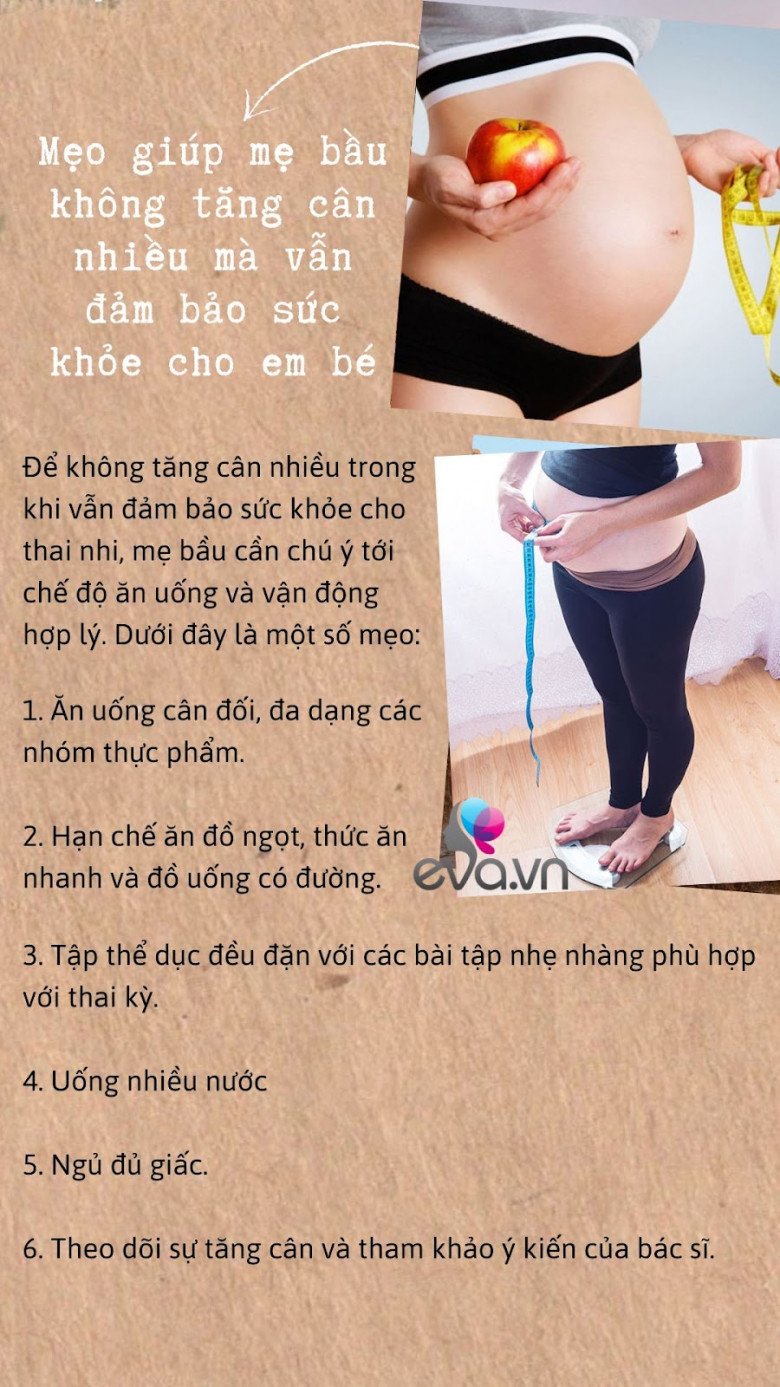 Mẹo giúp mẹ không tăng cân nhiều khi mang thai mà em bé vẫn khỏe mạnh - 2