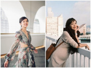 Bà bầu - Sắp lên bàn đẻ, mẹ bầu 35 tuần vẫn thon gọn đến kinh ngạc