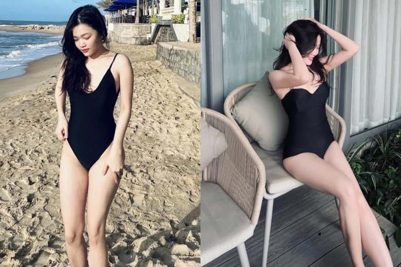 Khi lên sóng mặc kín đáo, thế nhưng ngoài đời khi diện bikini, nữ MC Thời tiết khiến cõi mạng ngẩn ngơ trước đường cong hình thể đẹp như Hoa hậu.