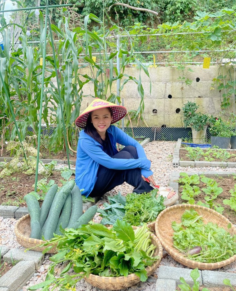 Chị Hoàng Ngân bắt đầu trồng rau từ năm 2016. 
