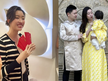 Đỗ Mỹ Linh làm dâu hào môn vẫn vòi tiền lì xì cho ái nữ, khuôn mặt khác lạ sau sinh gây chú ý