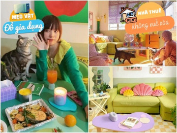 9X cải tạo nhà trọ cũ thành 7 sắc cầu vồng cực bắt mắt, phòng ngủ biến đổi theo mùa