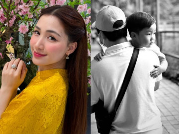 Con trai Hoà Minzy sang Úc 1 tháng đoàn tụ với bố, mẹ nói lý do không đi theo dù buồn vì xa quý tử