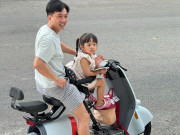 Yêu con - Bắt gặp khoảnh khắc đại gia BĐS Cường Đôla quần đùi, dép lê đưa con gái Suchin đi học buổi sáng ở khu nhà giàu quận 7