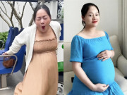 Giải trí - Lan Phương mắc kẹt, đi không lọt cửa vì bụng quá to, nhan sắc khó nhận ra cận ngày "vỡ chum" con lai thứ 2