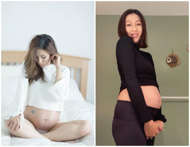 Người đẹp Chung Gia Hân rạng ngời khi mang thai.