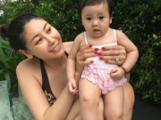 Yêu con - Hoa hậu Việt Nam họ Hà sinh con với chồng đại gia, đặt tên con gái 2 chữ nghe rất lạ tai