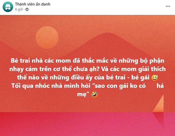 Mẹ bỉm Việt dở khóc dở cười trước 1001 câu hỏi khó đỡ của con về những bộ phận nhạy cảm trên cơ thể con người - 1