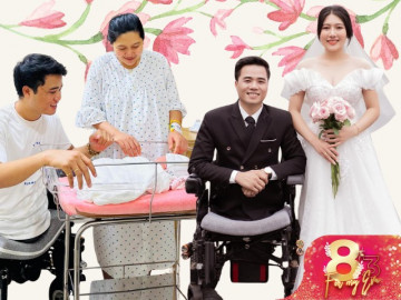 Chàng không chân Tô Đình Khánh kể về cô gái xinh quen qua mạng: Cám ơn em, vì nhờ em mà anh được làm bố