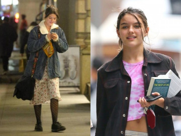 Hết mê mặc cá tính, Suri Cruise bắt trend mặc váy hoa, xinh đẹp rạng ngời qua ảnh chụp vội