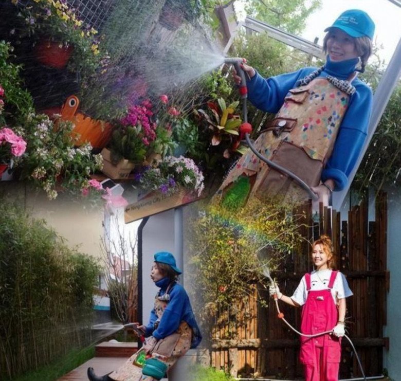 Thuê nhà cổ hơn 90 năm tuổi, nữ ca sĩ tự tay cải tạo nhà, trồng vườn rau xanh mướt trong sân - 15