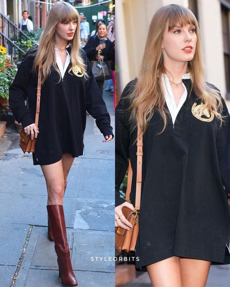 Ca sĩ Taylor Swift cũng theo xu hướng no pants với sự trưởng thành và cá tính