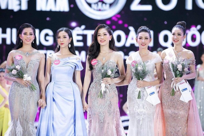 Hình ảnh Top 5 Hoa hậu Việt Nam tại đêm chung kết diễn ra ngày 16/09/2018 tại Nhà thi đấu Phú Thọ, Quận 11, Thành phố Hồ Chí Minh.