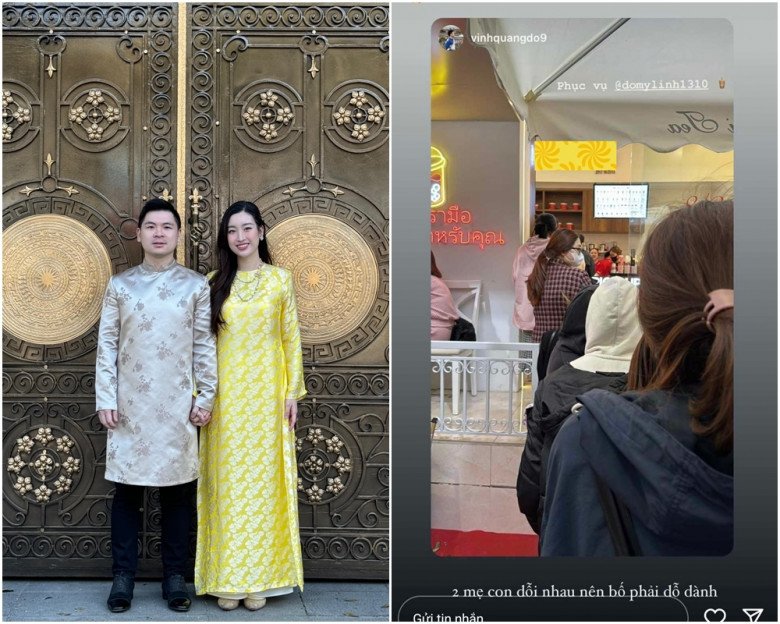 Đỗ Mỹ Linh được chồng Chủ tịch xếp hàng mua trà sữa cho khiến dân mạng ngưỡng mộ. 