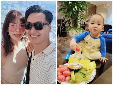 Bị trêu đẻ thuê cho mỹ nam đẹp nhất nhì VTV Mạnh Trường, hot mom Hà thành khoe con 4 tháng có đặc điểm giống mẹ