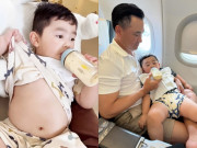 Vợ trẻ Chi Bảo ví von bụng quý tử y hệt bụng bia của chồng, nhóc tì 2 tuổi ăn khỏe trông cực yêu