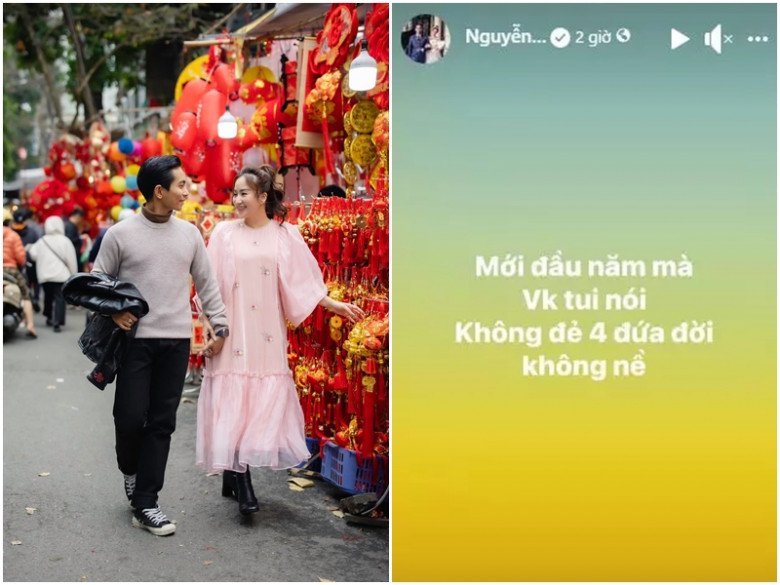 Khánh Thi cũng từng bày tỏ mong muốn có thêm có con khiến nhiều người nghi ngờ cặp đôi sẽ có thêm em bé thứ 4. 