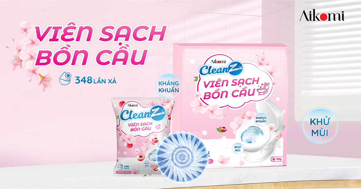 Viên sạch bồn cầu Aikomi đạt top 1 doanh thu bán hàng tiếp thị liên kết trên Tiktok