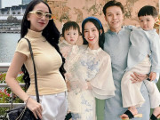 Thời trang - Con gái Minh Nhựa 25 tuổi bầu lần 3, bụng vượt mặt vẫn thoải mái mặc quần âu