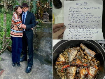BTV Diệp Chi nhòe nước mắt vì tờ công thức kho cá gia truyền của bố ruột người Nghệ An