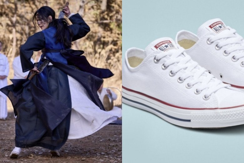 Mẫu giày trắng của Converse này có giá khoảng 55.000 won (hơn 1 triệu VNĐ).