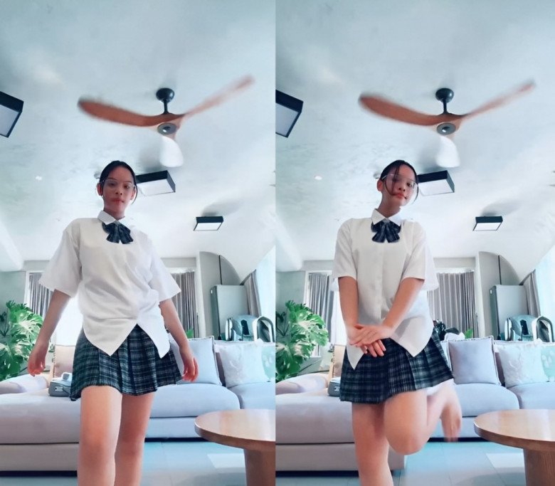 Con gái lớn nhà Phạm Quỳnh Anh khoe vũ đạo.