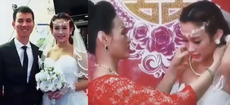 Cô được tặng vòng vàng khủng.