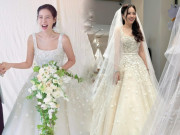 Hot mom 6 con Hằng Túi lấy chồng lần 3, mặc váy cưới hơn nửa tỷ "đụng độ" Son Ye Jin