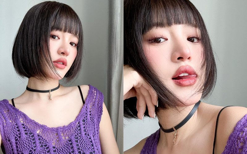 Trâm Ngô cũng ứng dụng tóc giả để biến hình ảnh trở nên mới mẻ và thú vị hơn trong mắt công chúng như nhiều cô gái khác. 
