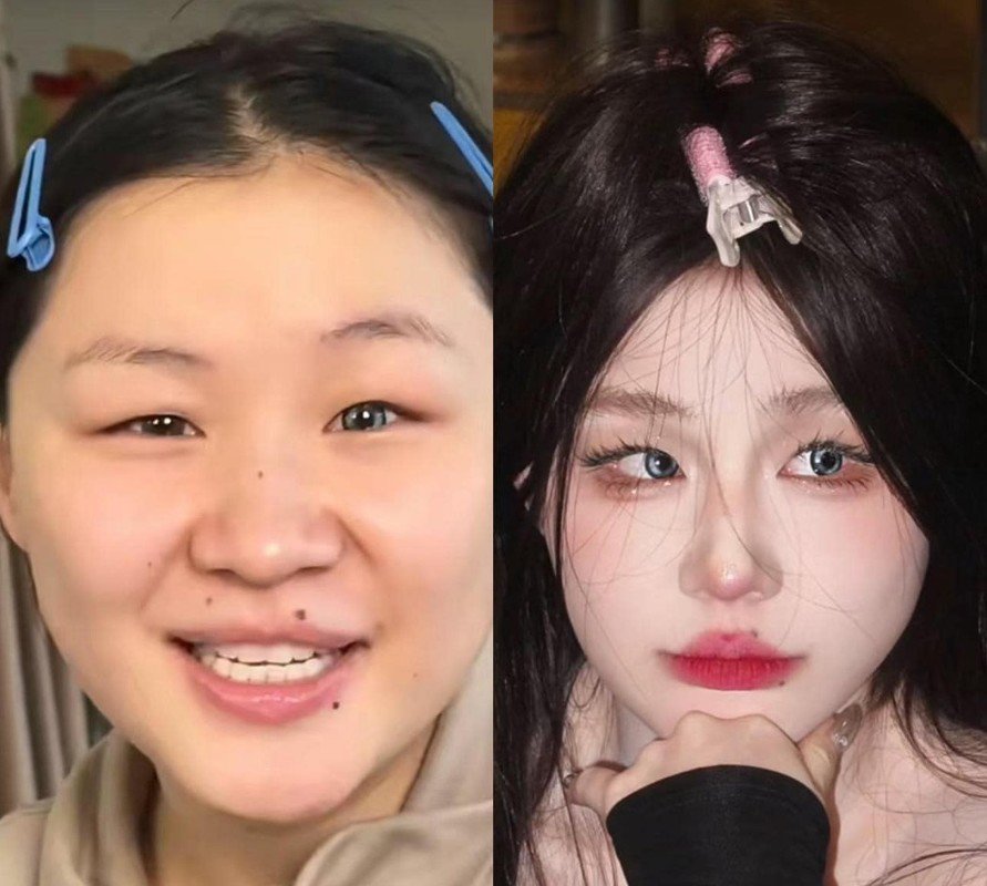 Make-up giờ đây được kết hợp một chút với hoá trang cho hiệu quả bất ngờ. Thông thường style trang điểm này đòi hỏi phải sử dụng lớp nền rất dày và trắng, phần tạo khối cũng khá đậm. Do đó, khi lên hình sẽ bớt giả hơn so với nhìn ở bên ngoài.