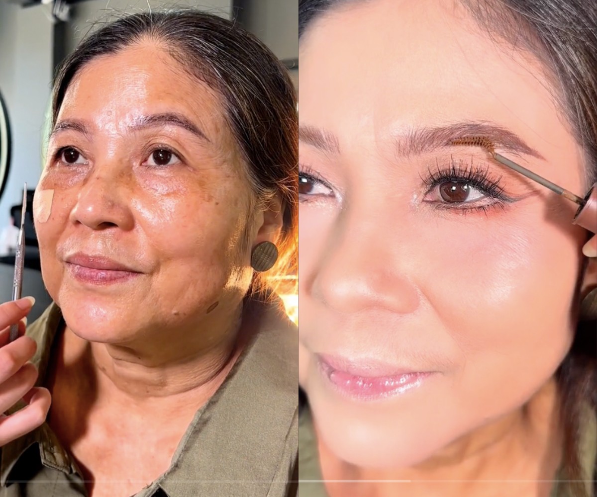Tuy nhiên, không thể phủ nhận một điều rằng, ánh sáng ở studio quá tốt để khiến cho làn da của bà cụ trở nên mịn màng và long lanh hơn.