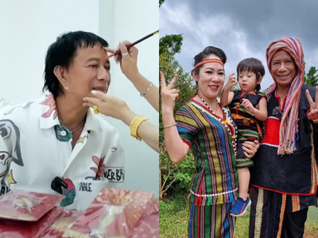 Danh hài Bảo Chung tân trang ngoại hình ở tuổi 69, hạnh phúc bên vợ kém 29 tuổi và con trai mới lên 3