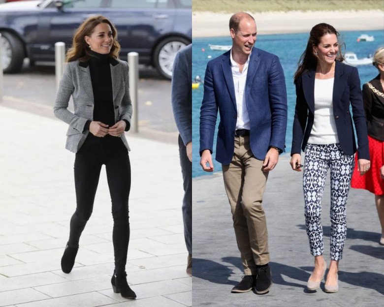 Kate Middleton vốn có đôi chân gầy gò, thế nên trước đây, bà mẹ 3 con rất hiếm khi diện những item bó sát này. 