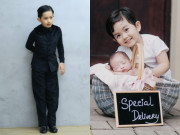 Con trai Khánh Thi - Phan Hiển vụt lớn, chững chạc như tổng tài, đôi tai đặc biệt được dự đoán có số giàu sang