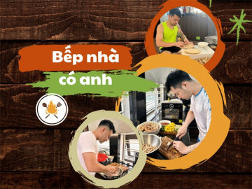 Chồng đảm ngày nào cũng thích vào bếp cùng vợ, khẳng định nấu ăn không phải việc của riêng phụ nữ