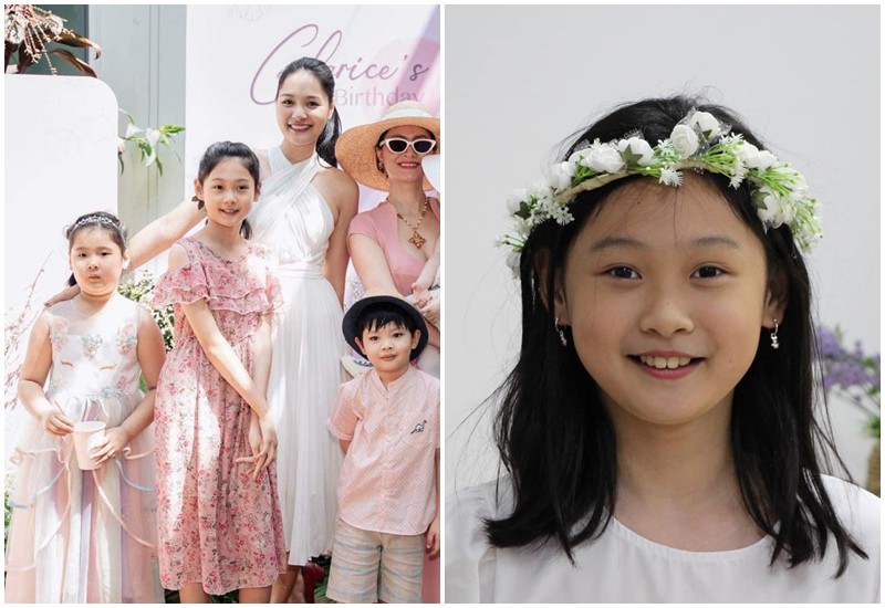 Cách đây ít ngày, con gái Tiểu Panda của Hoa hậu Hương Giang và chồng Trung Quốc vừa tròn 11 tuổi.

