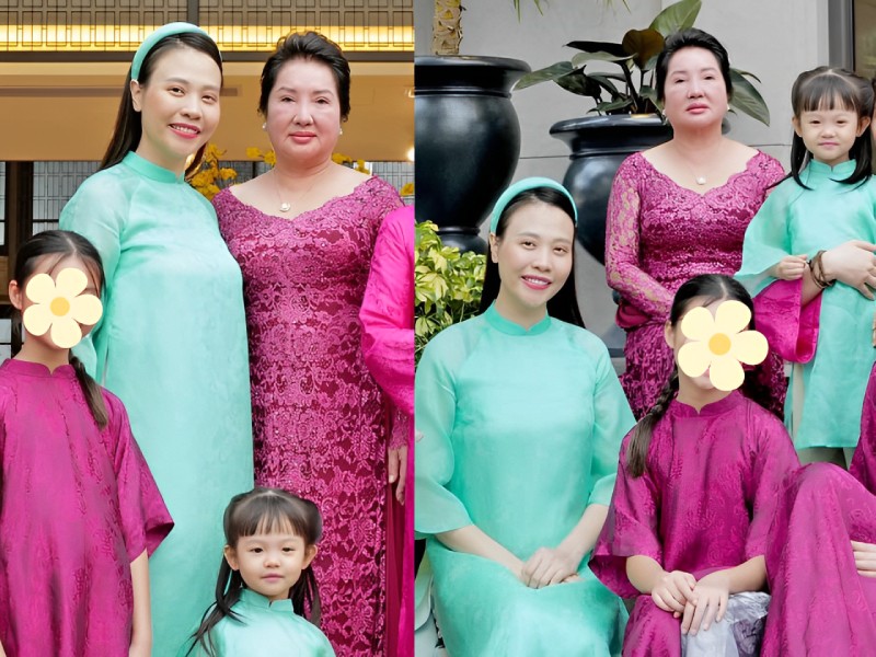 Mẹ Cường Đô La vốn nổi tiếng là nữ doanh nhân quyền lực. Khi nói về mẹ chồng, Đàm Thu Trang thường gọi thân mật là 'mẹ đẹp' hay bà nội Suchin. Bước qua tuổi trung niên, bà vẫn giữ được nét đẹp sang trọng.
